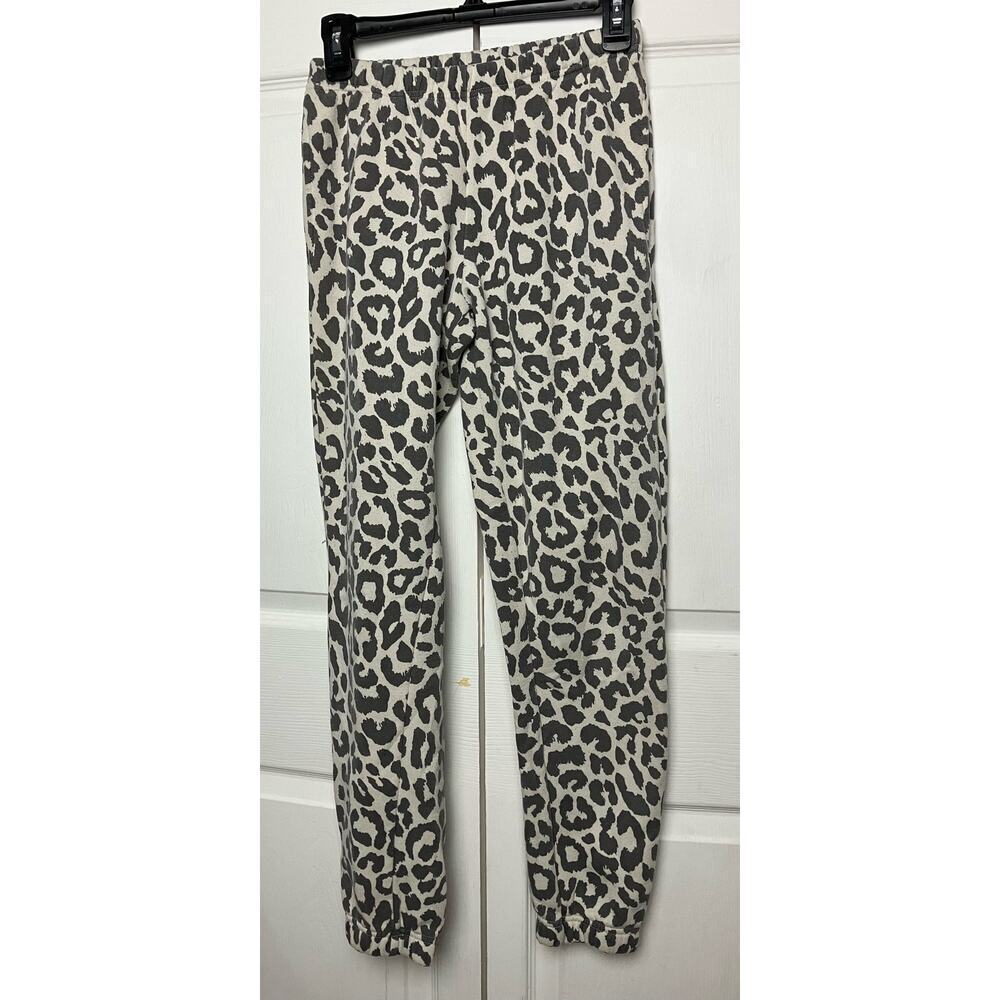 Grayson Threads Gray Animal Print Sweatpants Elastic Waist & Leg Ends Size S